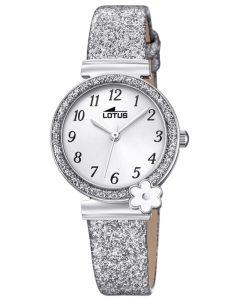 Lotus Mädchenuhr Armbanduhr 18625/2 Lederband silber