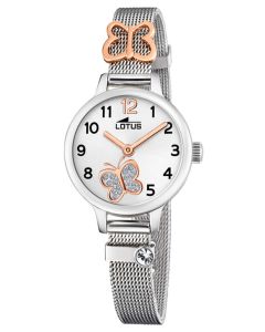 Lotus Mädchen Armbanduhr 18659/2 Schmetterling Milanaiseband