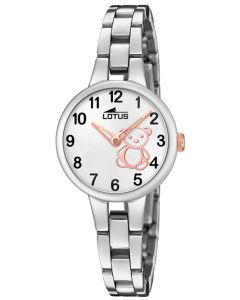 Lotus Kinderuhr Jugend Armbanduhr Bärchen 18658/5 Edelstahlband