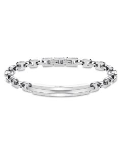 Herren Edelstahl Armband Elegant Lotus Style silber LS1966-2/1