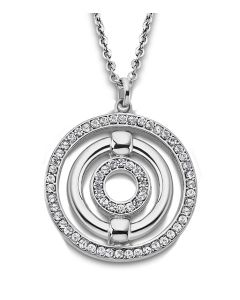 Lotus Style Damen Halskette LS1950-1/1 Strass Anhänger Collier anhaenger