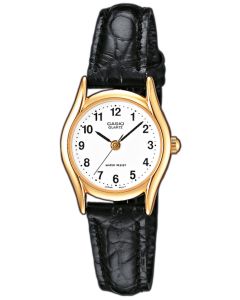 Casio Damenuhr Armbanduhr LTP-1154PQ-7BEG Lederband