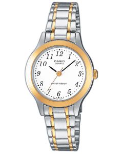 Casio Damen Uhr LTP-1263PG-7BEG Edelstahlband Bicolor