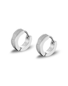 Lotus Style Herren Clapp-Creolen matt Edelstahl Männer Ohrringe LS2152-4/1