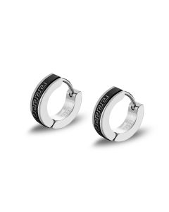 Lotus Style Herren Clapp-Creolen Edelstahl silber Ohrringe LS2159-4/1