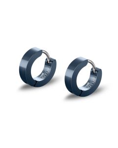 Lotus Style Herren Clapp-Creolen Edelstahl blau Ohrringe LS2160-4/3