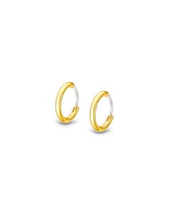 Lotus Style Herren Creolen Edelstahl golden glänzend Ohrringe LS2174-4/2 Ohrschmuck