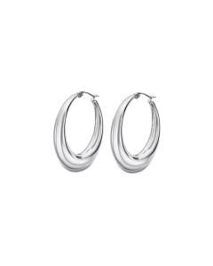 Damen Creolen Ohrringe silberfarbig Lotus Style LS2177-4/1