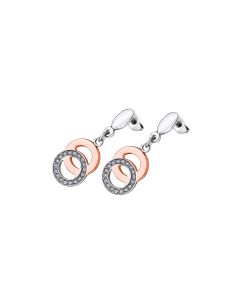 Lotus Style Ohrringe LS1913-4/2 Ohrstecker Edelstahl Strass Bicolor
