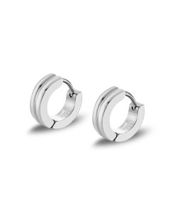 Lotus Style Herren Clapp-Creolen Edelstahl Männer Ohrringe LS2156-4/1