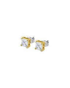Lotus Style Herren Ohrstecker Ohrringe golden eckig für Männer LS2166-4/3