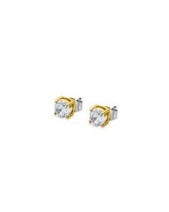 Lotus Style Herren Ohrstecker Ohrringe rund golden für Männer LS2167-4/3