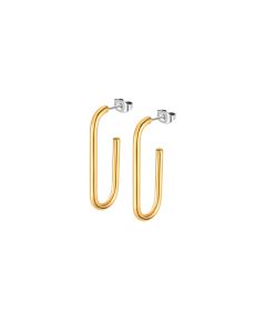 Lotus Style Ohrstecker Rechteck Edelstahl Ohrringe goldfarbig LS2230-4/2