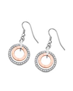 Lotus Style Ohrhänger Kreise LS2090-4/2 Ohrstecker Ohrringe Bicolor Strass