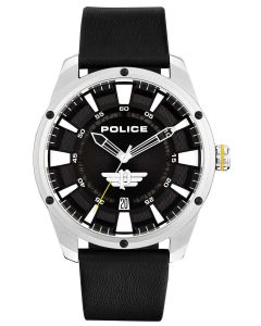 Police Armbanduhr Herrenuhr analog PL15413JS.02 Lederarmband