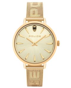Police Damen Armbanduhr Lederband PL16028MSG.02