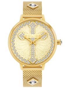 Police Damen Armbanduhr Lederband PL16028MSG.02