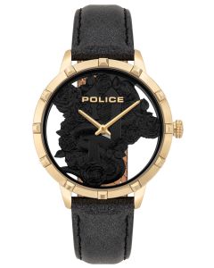 Police Damen Armbanduhr Lederband PL16028MSG.02
