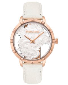 Police Damen Armbanduhr Lederband PL16028MSG.02