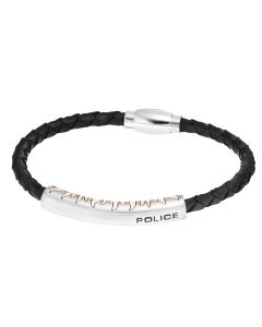 Police Lederarmband schwarz PJ25571BLRG-02-L Fury Armband Flammen