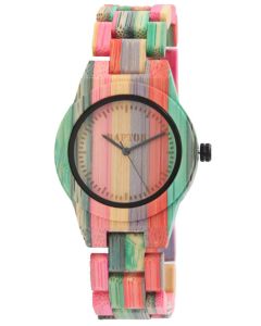 Raptor Damen Uhr Bambus Armbanduhr RA10188-001
