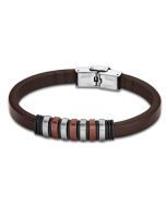 Leder Armband Unisex LS1827-2/3 Lotus Style braun 21 cm