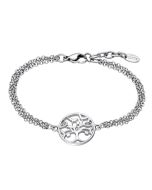Lotus Style Damen Armband dreireihig LS2084-2/1 Anhänger Lebensbaum Strass