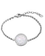 Lotus Style Armband Kreis Anhänger mit Perlmutt LS2179-2/1
