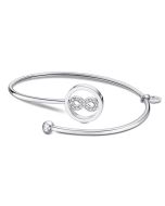 Armreif offen Lotus Style Armband Unendlichkeit Strass LS2169-2/4