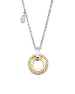 Lotus Style Damen Halskette Edelstahl Strass Ring golden LS2176-1/2 Anhänger