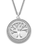 Lotus Style Damen Halskette Edelstahl Baum Anhänger LS1869-1/1