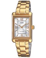 Casio Damenuhr Armbanduhr Edelstahl-Armband golden LTP-1234PG-7AEG