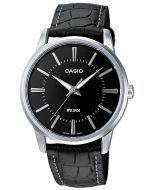 Casio Uhr Herenuhr Armbanduhr MTP-1303PL-1AVEF Leder schwarz