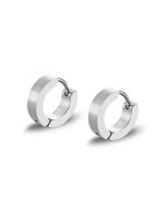 Lotus Style Herren Clapp-Creolen Edelstahl silber Ohrringe LS2160-4/1