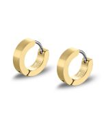Lotus Style Herren Clapp-Creolen Edelstahl goldfarbige Ohrringe LS2160-4/4