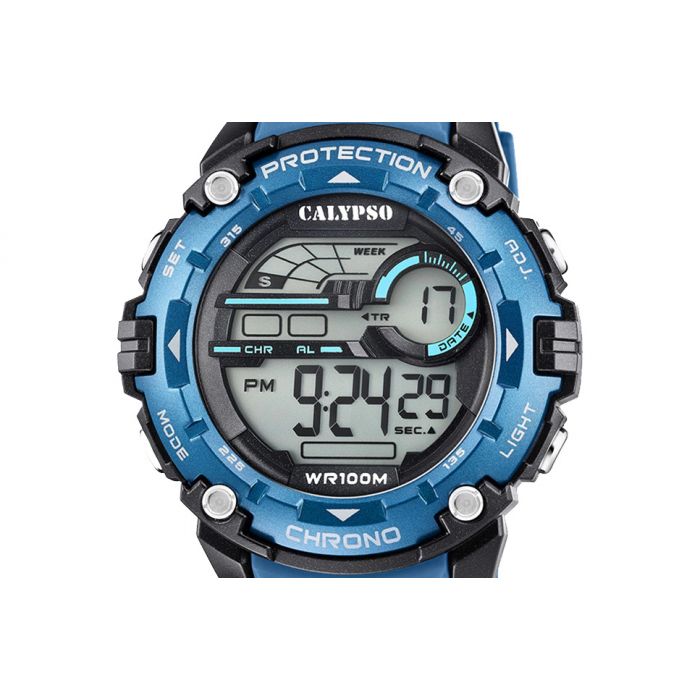 Calypso Herren Armbanduhr Digital Uhr blau K5819/2