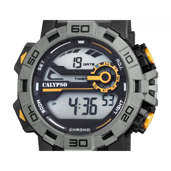 XXL Armbanduhr Uhr K5809/4 Calypso Digital Herren