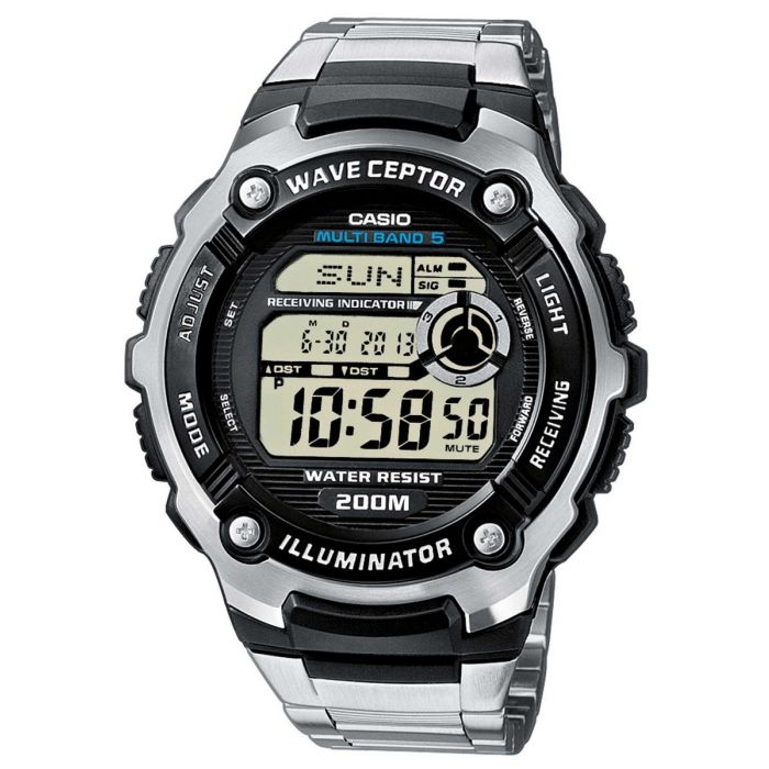 Casio Funk Uhr Herren WV-200RD-1AEF Digital Armbanduhr