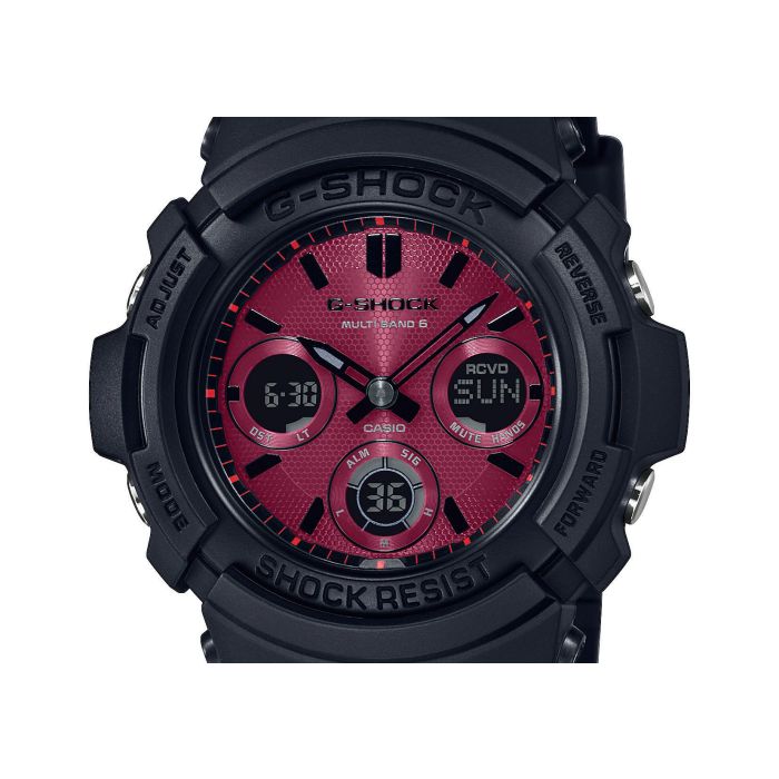 Casio G Shock Armbanduhr AWG M100SAR 1AER Funk Solar Uhr