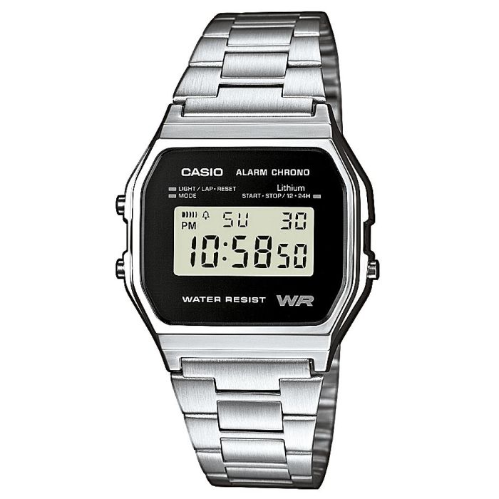 Casio Retro Uhr A158WEA-1EF Alarm Stoppuhr digital Digitaluhr