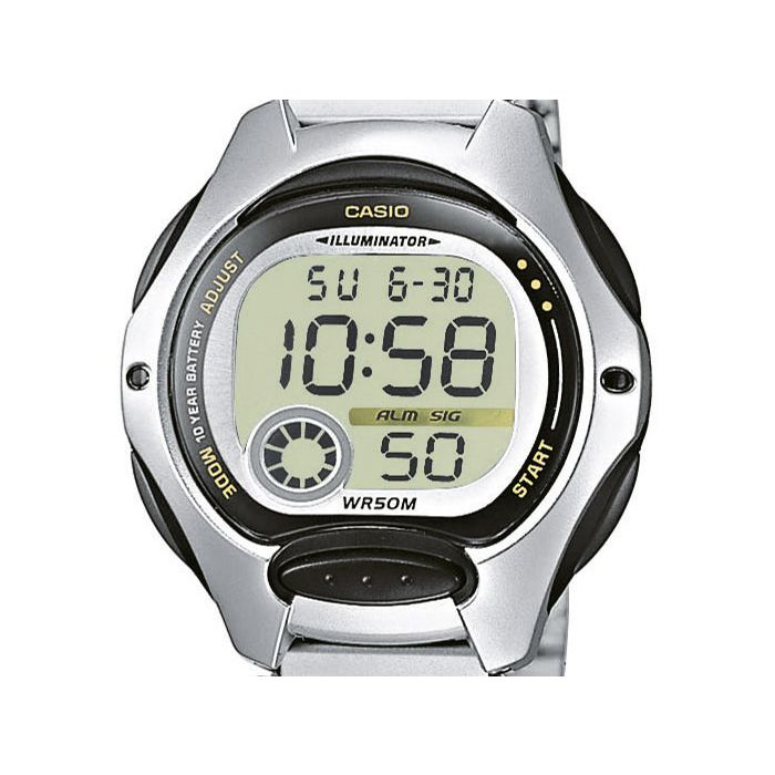Casio Kinder Uhr LW 200D 1AVEF Armbanduhr silber