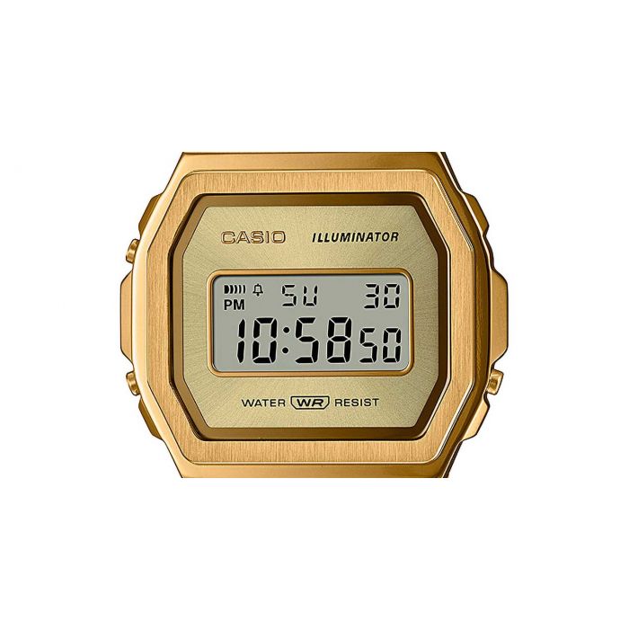 Casio Vintage Uhr Iconic Digitaluhr goldfarbend