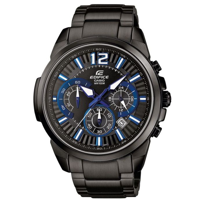 Casio Edifice Herrenuhr Edelstahl Uhr EFR 535BK 1A2VUEF black