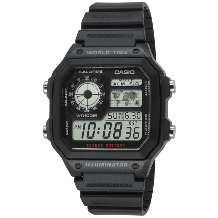 Casio Digitaluhr - black/schwarz 