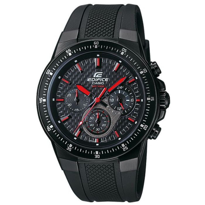 Casio Edifice Uhr EF 552PB 1A4VEF Herrenuhr schwarz rot