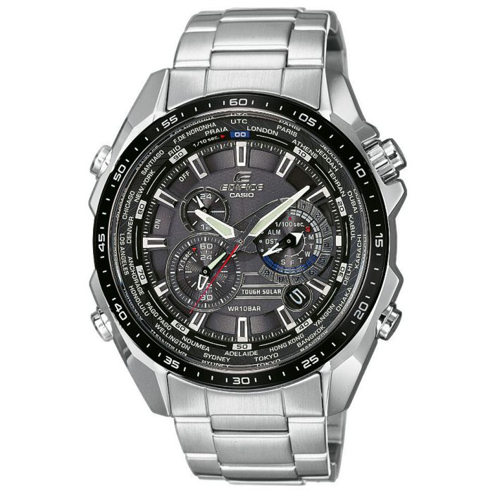 Casio Herren Uhr EQS 500DB 1A1ER Edifice Solar Edelstahl