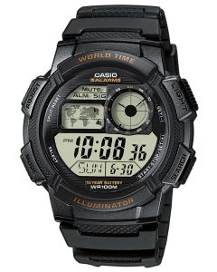 CASIO Armbanduhr analog digital silber schwarz im Retro Style  AQ-230A-1DMQYES