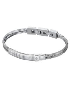 Herren Kordel Armband Edelstahl Lotus Style LS1739-2/1 Anhänger silbern