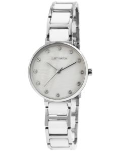 Just Watch Damen Keramikuhr weiss silber JW10114-002