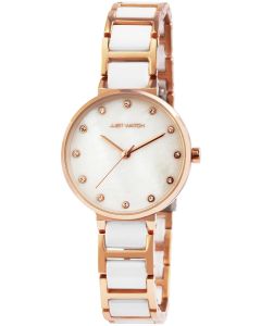 Just Watch Damen Keramikuhr weiss rosegold JW10114-004